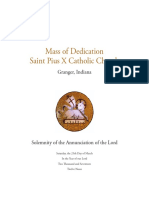 Dedication Mass