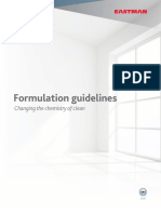 Formulation Guidelines: Changing The Chemistry of Clean