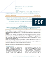 Effect of Accupressure On Quality of Sleep and Pulse Rate in Patients With Acute Myocardial Infarction