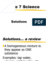 Grade 7 Science: Solutions