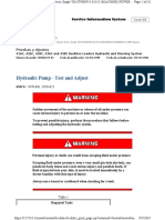 Hydraulic Pump - Test and Adjust: Cerrar SIS Pantalla Anterior