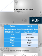 Union and Intersection Part 2