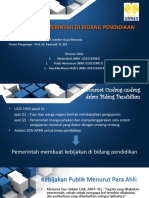 Kebijakan Pemerintah Di Bidang Pendidikan