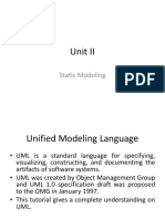 Unit II: Static Modeling