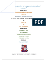 Effect of Glass Powder On Compressive ST PDF