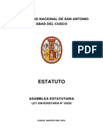 EstatutoUniversitario UNSAAC PDF