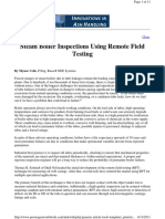 Steam Boiler Inspections Using Remote Field Testing: by Mynor Celis, P.Eng, Russell NDE Systems