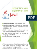 Presentation 1 Introduction and History of Java1