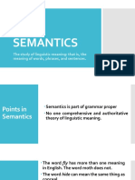 Semantics: The Study of Linguistic Meaning: That Is, The Meaning of Words, Phrases, and Sentences