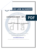 Constitution of India: Sample: Amendments To Constitution