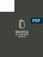 Catalogo Biblioteca Del Bicentenario de Bolivia (Mayo 2019)