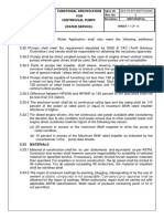 Functional Specification FOR Centrifugal Pumps (Water Service)