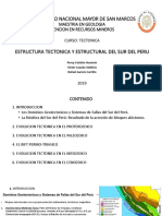 Estructura Tectonica y Estructural Del Sur Del Peru