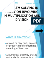 Problem Solving in Fraction Involving in Multiplication and