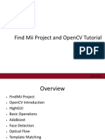 Find Mii Project and Opencv Tutorial