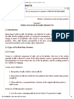 Module 1. Introduction To Fat Rich Dairy Products