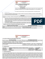 Criminal Justice Education Department Bs Criminology Program Course Syllabus Vision-Mission