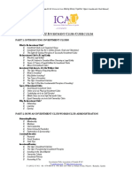 ICAU Investment Clubs Curriculum