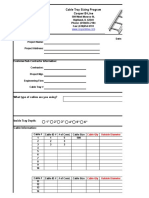 Cable Tray Sizing Program Cooper B-Line: What Type of Cables Are You Using?