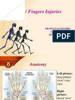 Wrist / Fingers Injuries: DR - Shafaq Shahid Lecturer DPT, Ms-Ompt