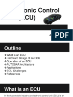 Electronic Control Unit (ECU) : Ankul Gupta