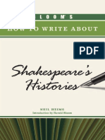 How To Write About Shakespeares Histories PDF