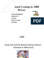 Activity Based Costing in ABB Drives: Team Members