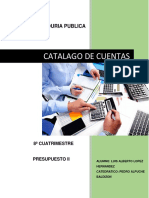 Catalago de Cuentas Trabajo