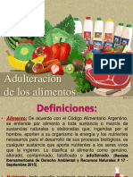 Adulteración de Los Alimentos