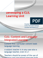 Developing A Clil Learning Unit