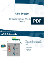 ABS System: Hydraulic Unit and Wheel Speed Sensor