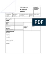 Ficha Técnica de Equipos Médicos