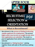 Chapter Four: Recruitment, Selection & Orientation