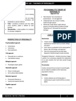 Summary Personality Theory