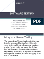 Software Testing: Presented by