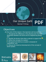 Our Unique Earth Earth Subsystem