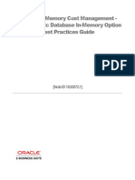 Document 1632072.1, Oracle In-Memory Cost Management Best Practices