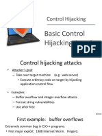 Basic Control Hijacking Attacks