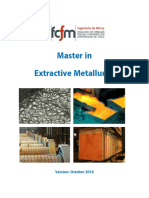 Master in Extractive Metallurgy