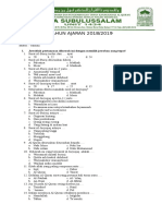 Penilaian Akhir Semester II Tpa Subulussalam