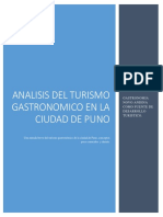 Analisis Del Turismo Gastronomico en La Ciudad de Puno