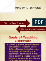 Teaching of Literature Sir Fumar - PPSX