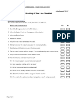 Breaking of Tow Line Checklist - Attachment XLIV