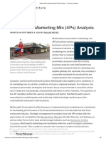 McDonald's Marketing Mix (4Ps) Analysis