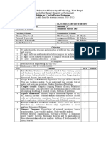 Syllabus For B. Tech in Electrical Engineering