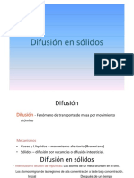 Difusion en Solidos