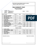 Field Density Test: Sand Cone Method