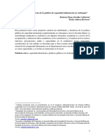 Debilidades y Fortalezas de La Política de Seguridad Alimentaria en Antioquia