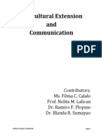 Agricultural Extension and Communication