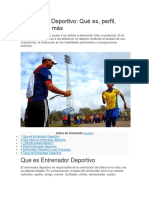 Entrenador Deportivo